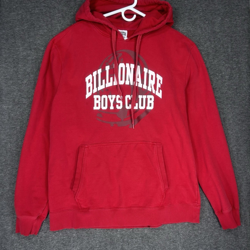 Billionaire Boys Club Hoodie Mens 3XL Red Astronaut Helmet Long Sleeve